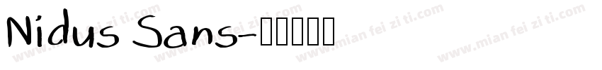 Nidus Sans字体转换